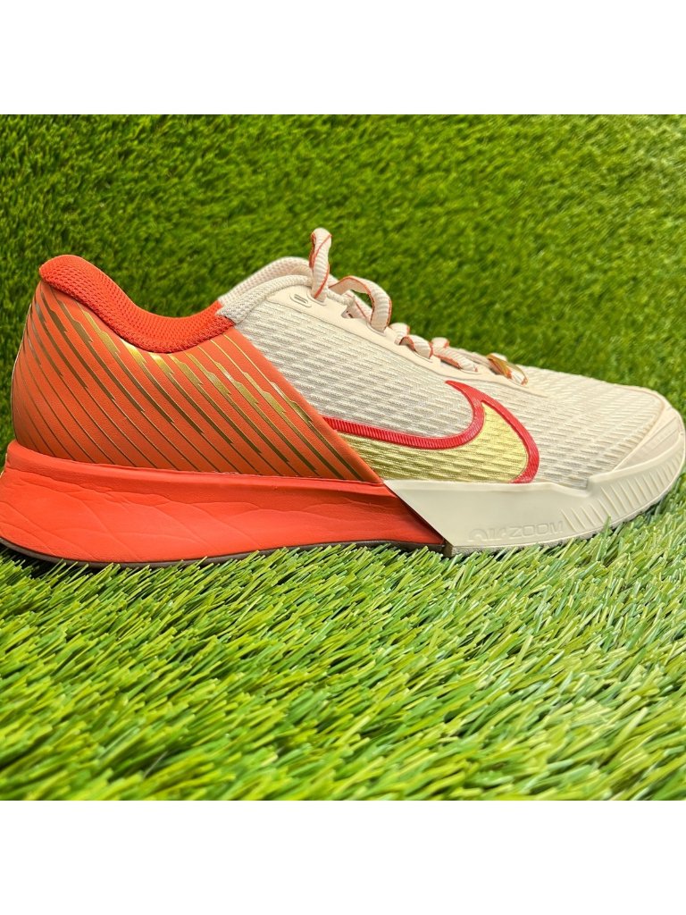 Nike Zoom Vapor Pro 2 Womens Size 9 Beige Orange Athletic Tennis Shoes Sneakers